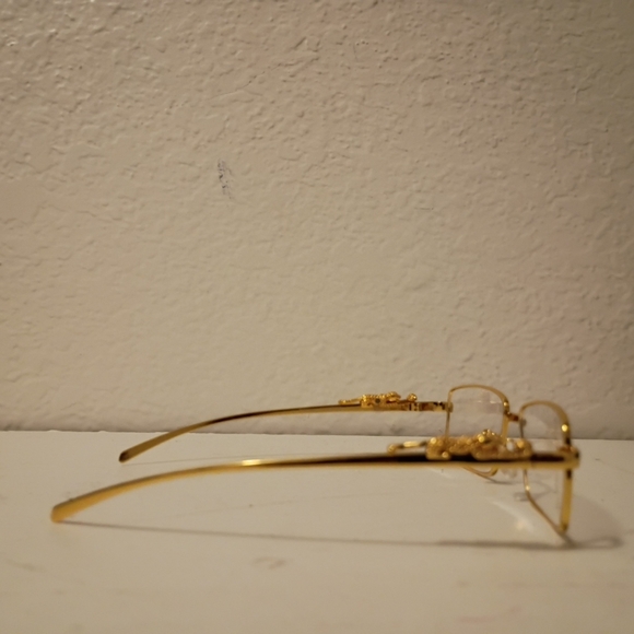 Gold Rimless Eyeglasses - Picture 2 of 9